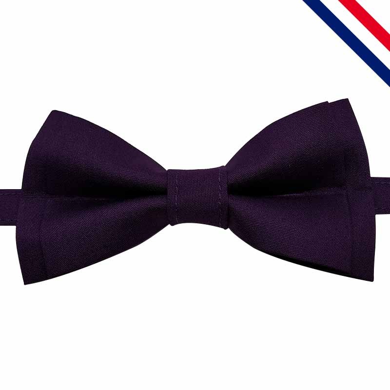 Nœud papillon pour enfant violet foncé - Auxey Duresse