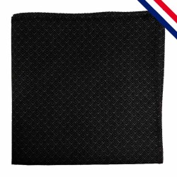 Pochette de costume noire à motif écaille - La Rochepot