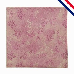 Pochette de costume mauve, couleur lilas, ou violet clair, en faux uni