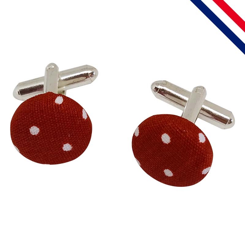 Boutons de manchette terracotta Boutons de manchette terracotta
